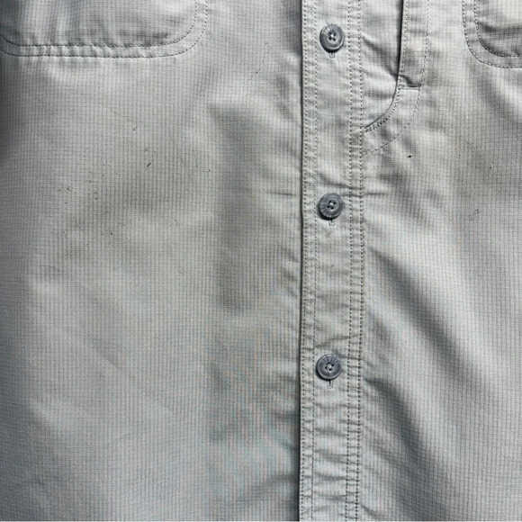 FLAWED Duluth Trading CoolPlus Action Short Sleeve Shirt Blue 2XL Vented - Picture 4 of 9